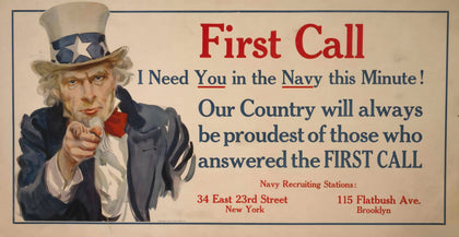 First Call U.S. Navy Recruitment Poster T-Shirt preview