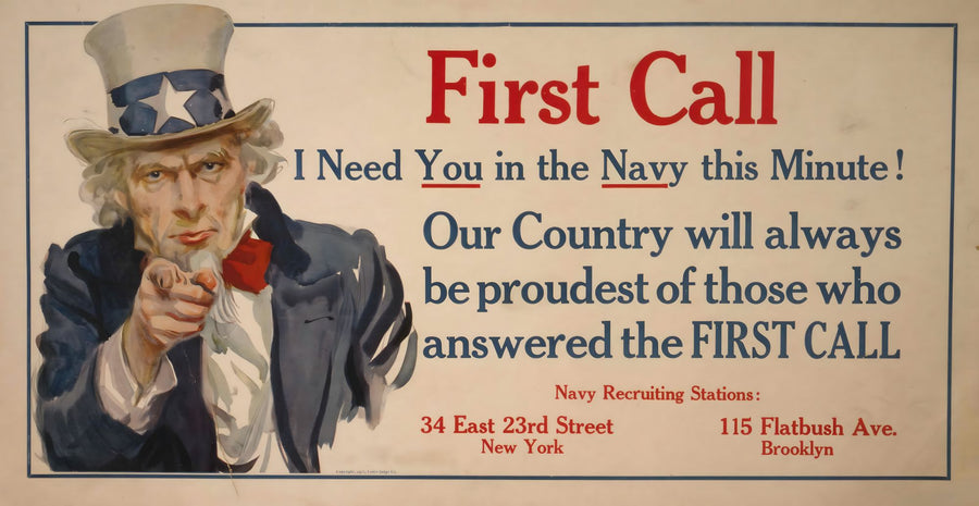 First Call U.S. Navy Recruitment Poster artwork