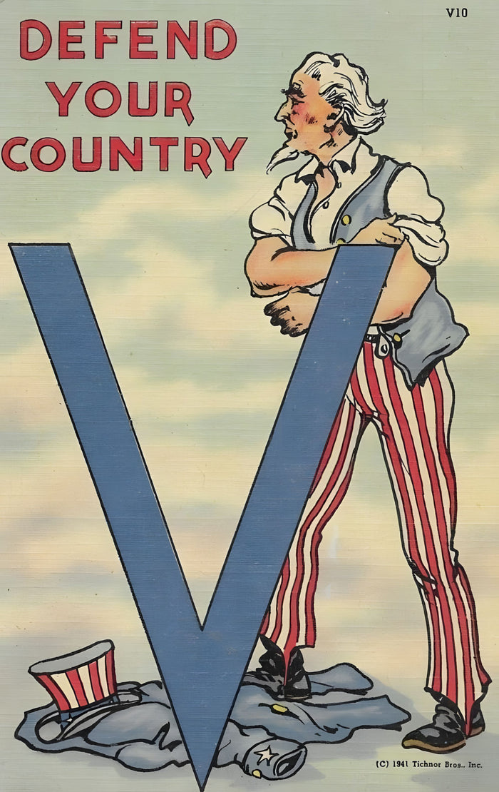 Defend Your Country Navy Recruitment Poster Postcard preview