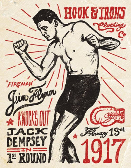 Jim Flynn Jack Dempsey Boxing Advertisement T-Shirt preview