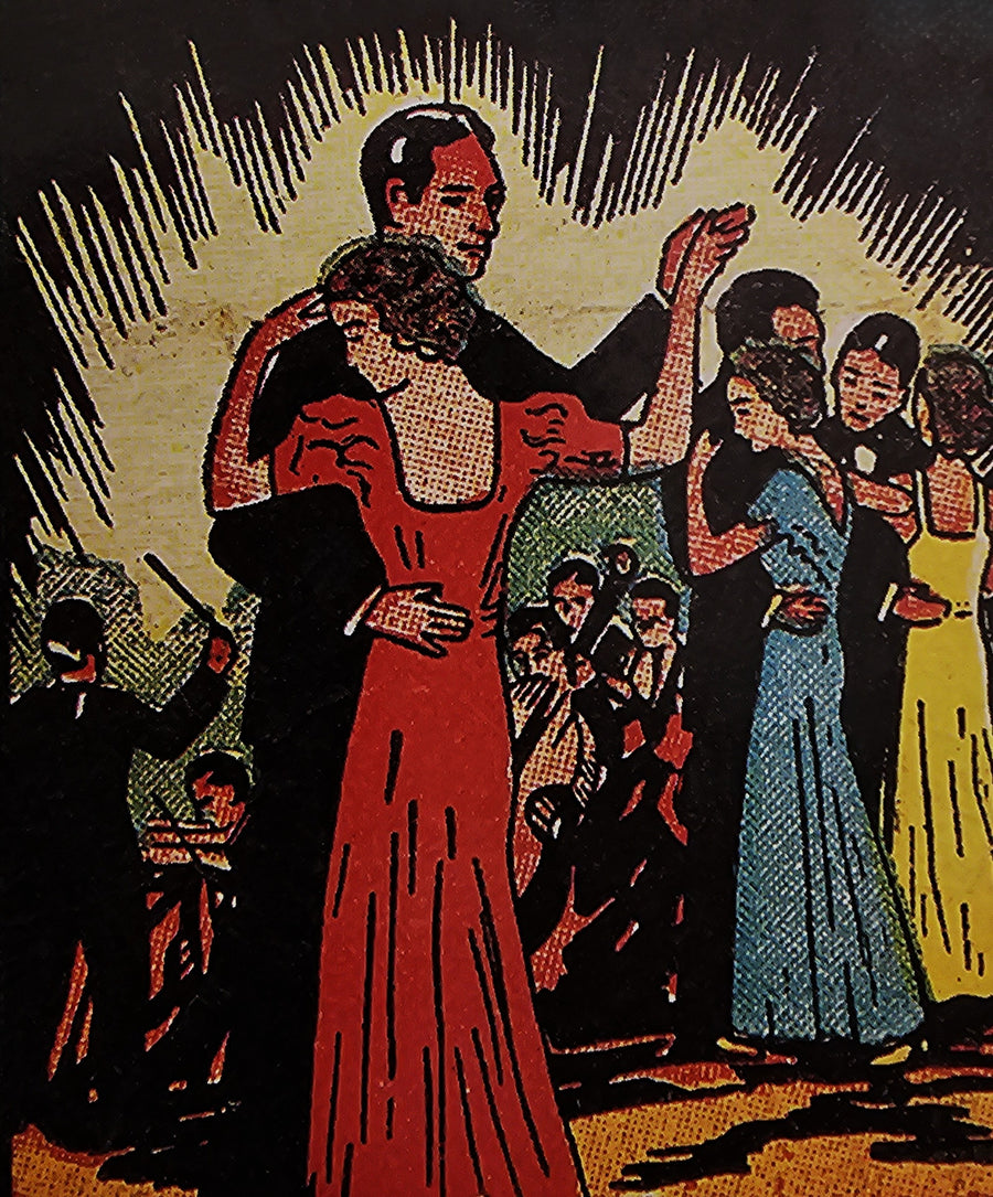 Ballroom Couple Club Illustration artwork