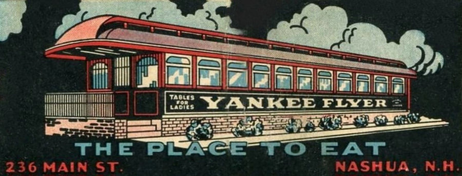 Yankee Flyer Restaurant Advertisement artwork