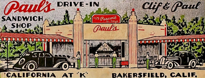 Paul’s Drive-In Sandwich Shop Advertisement T-Shirt preview