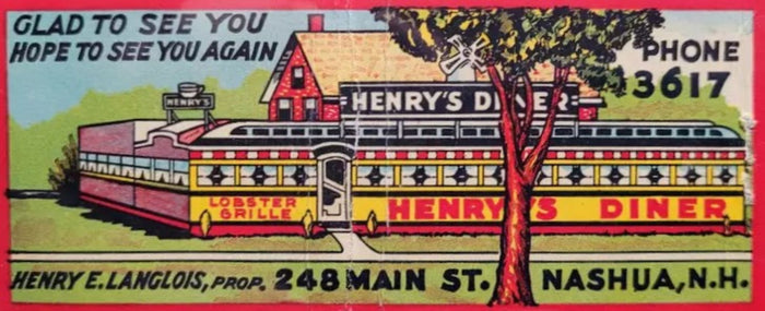Henry’s Diner Restaurant Advertisement Postcard preview