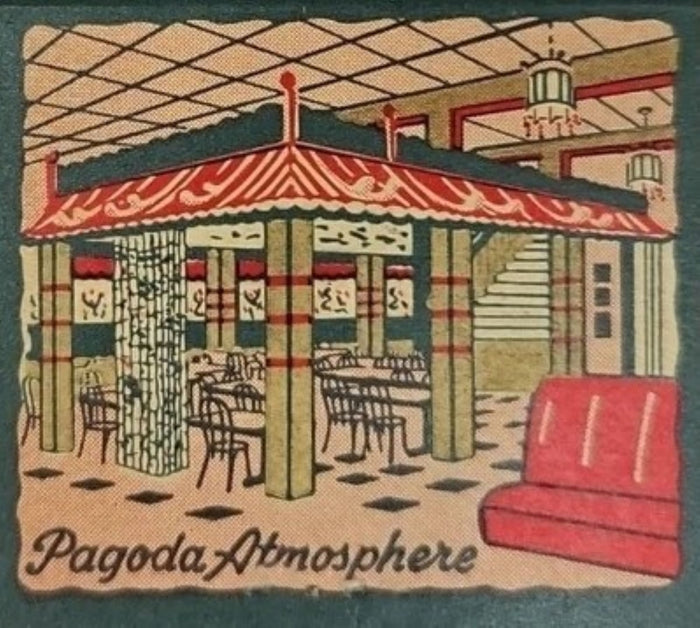 Pagoda Atmosphere Restaurant Advertisement Postcard preview