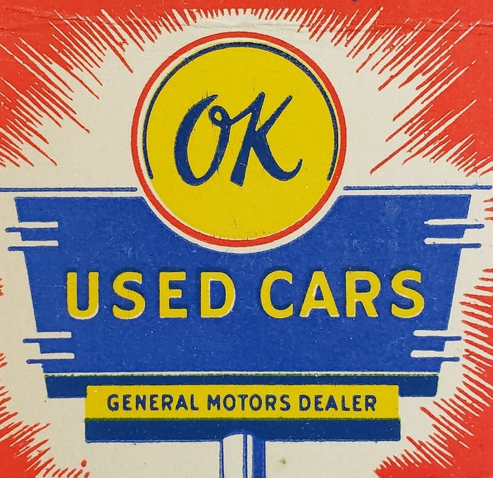 OK Used Cars General Motors Dealer Postcard preview