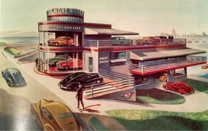 Shore Buick New and Used Cars Postcard preview