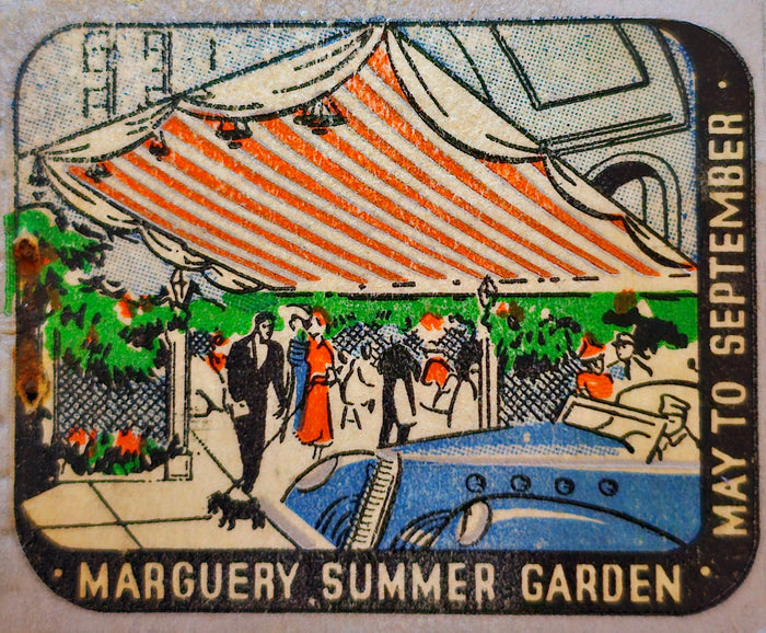 Marguery Summer Garden Advertisement Postcard preview