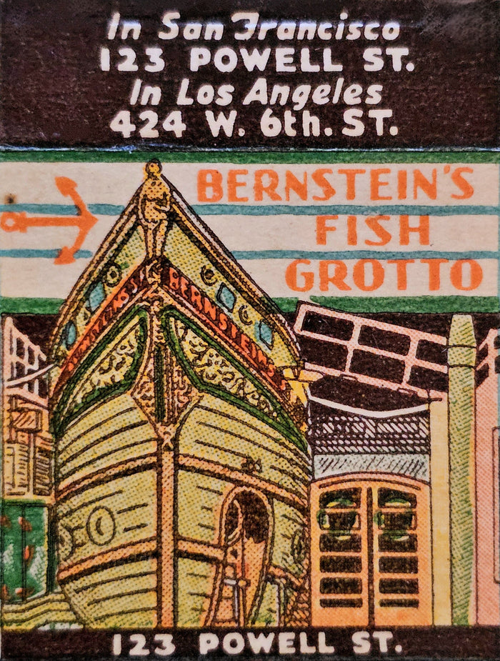 Bernstein’s Fish Grotto Advertisement Postcard preview