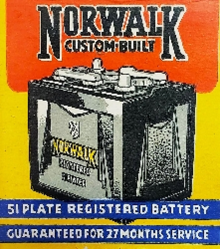 Norwalk Custom Built Battery Postcard preview