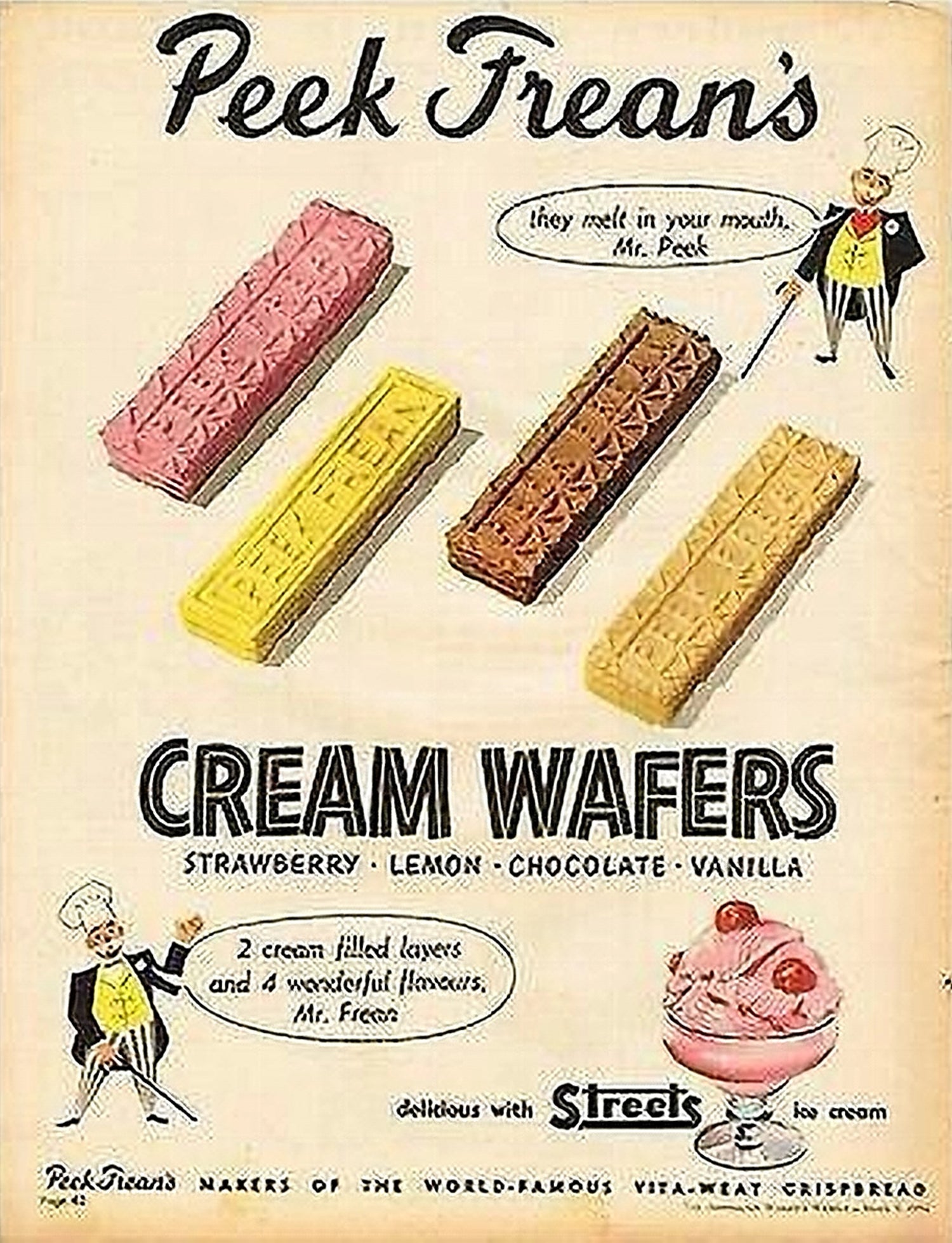 Peek Freans Cream Wafers Advertisement