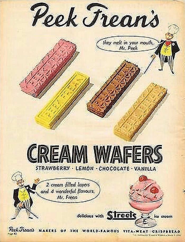 Peek Freans Cream Wafers Advertisement Postcard preview