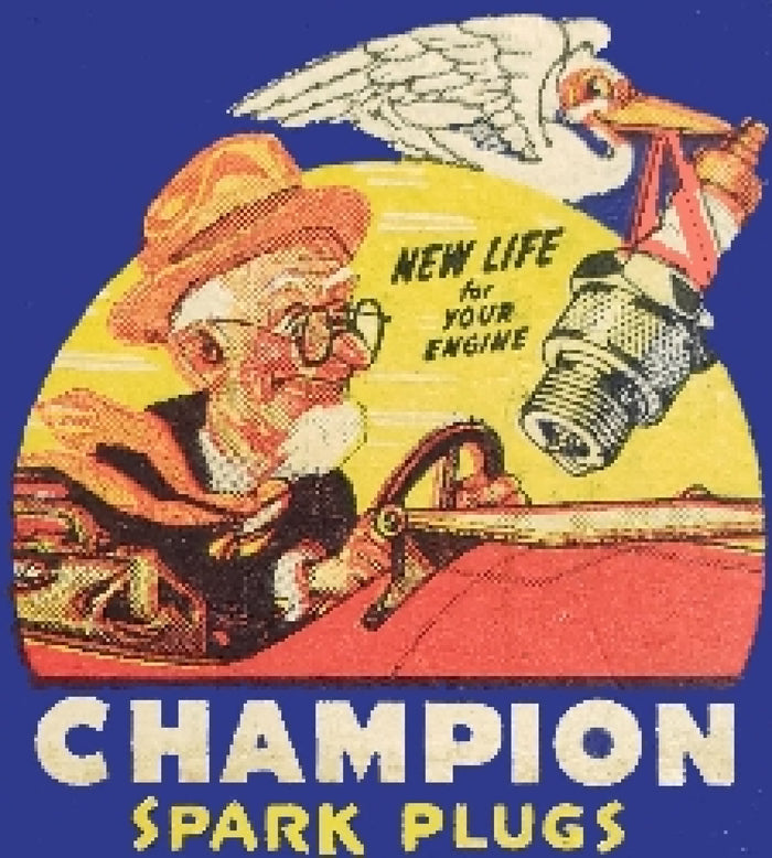 Champion Spark Plugs New Life for Your Engine Postcard preview