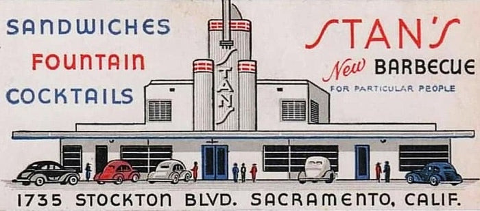 Stan’s New Barbecue Advertisement Postcard preview