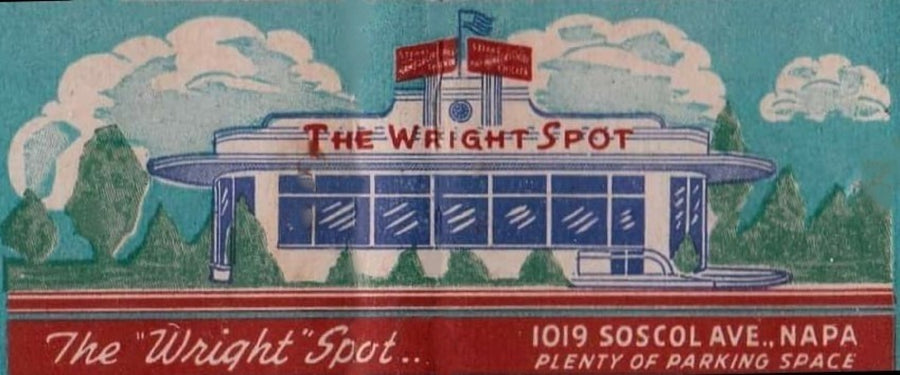 The Wright Spot Restaurant Advertisement artwork