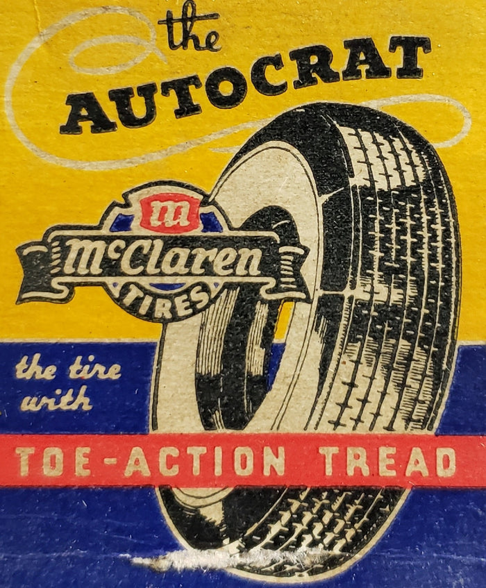 McClaren Tires Toe-Action Tread Postcard preview