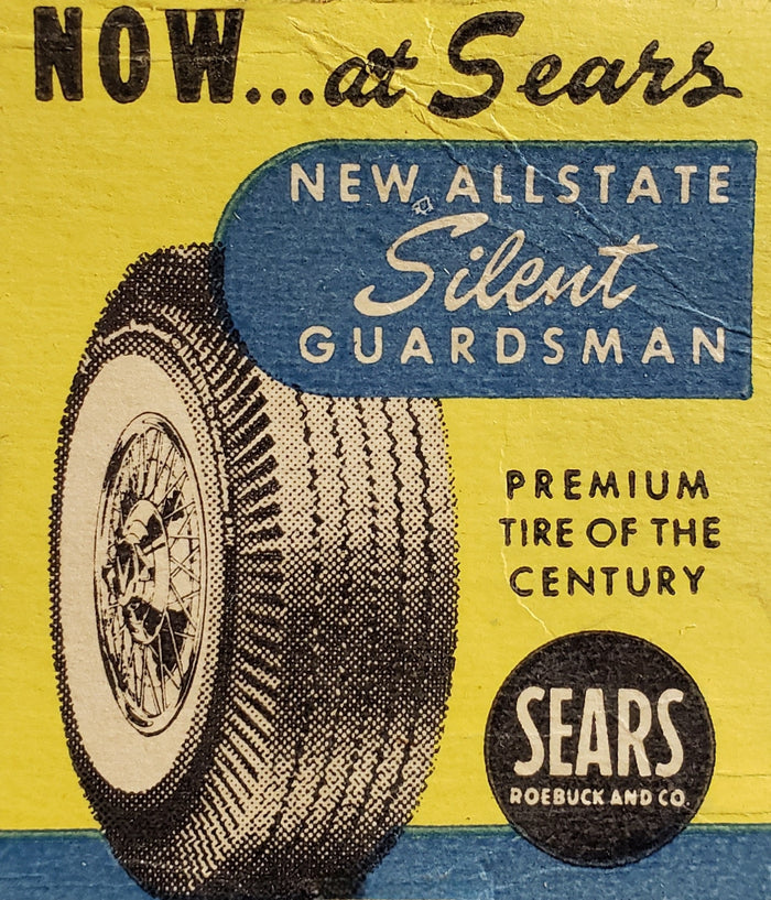 Sears Silent Guardsman Tires Postcard preview
