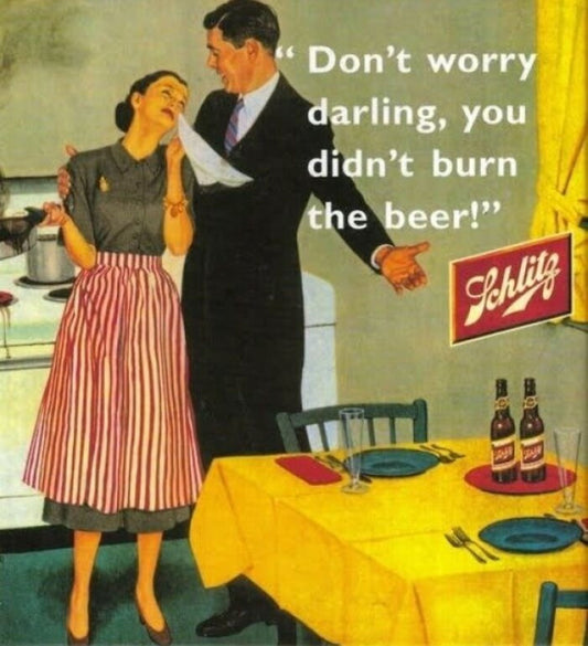 Schlitz Kitchen Couple Advertisement