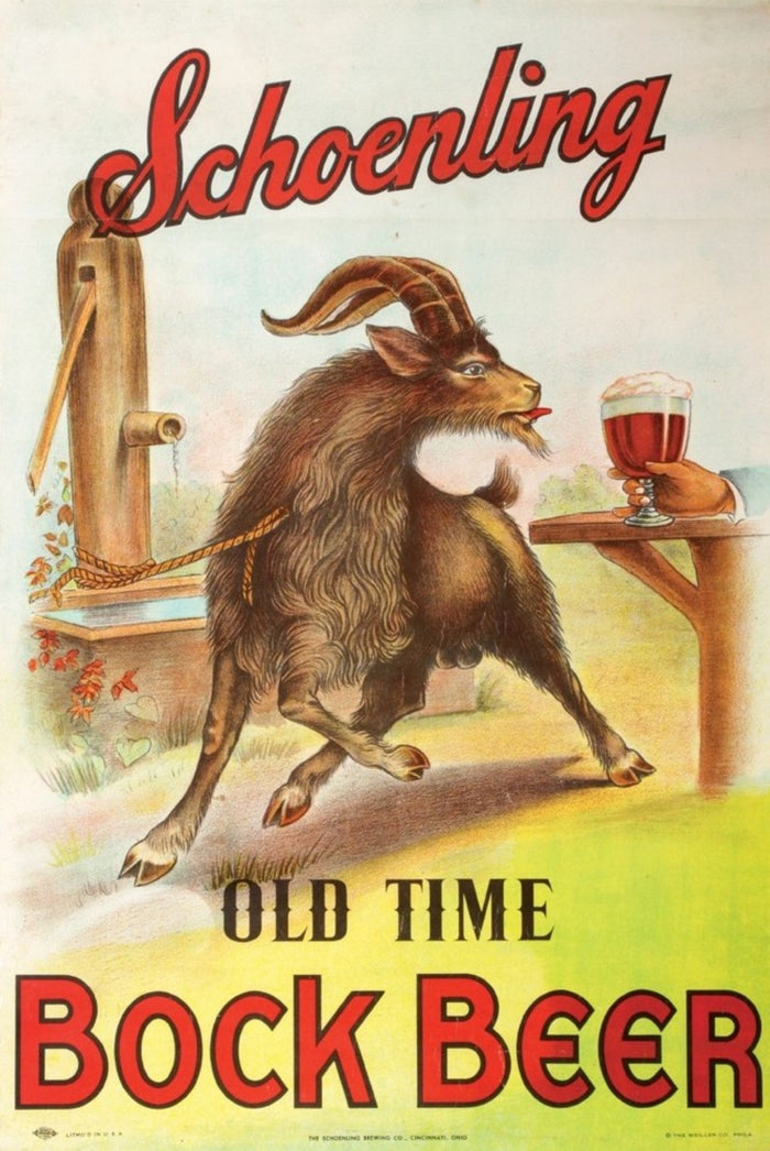 Schoenling Old Time Bock Beer Advertisement Postcard preview