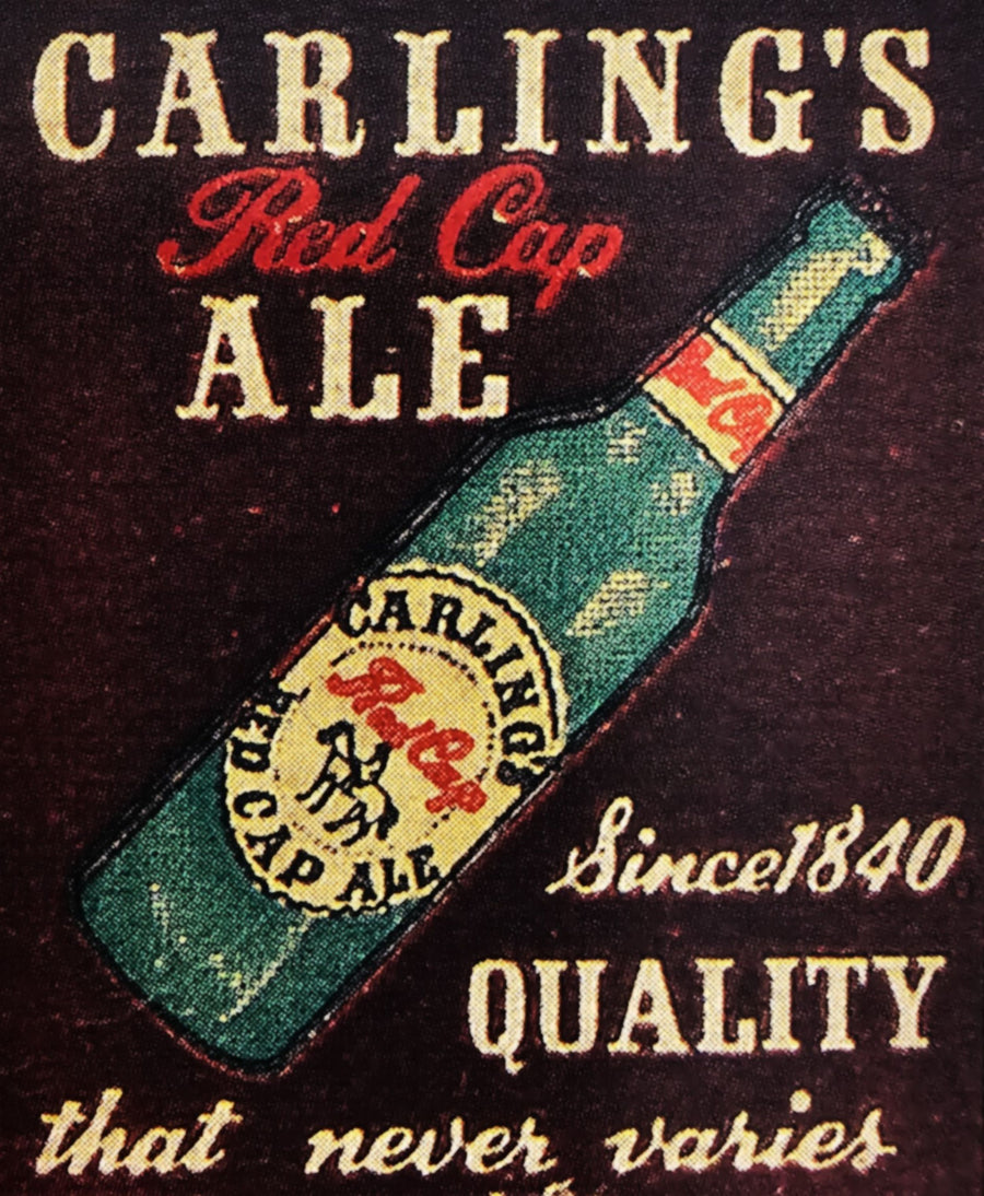Carling's Red Cap Ale Advertisement artwork