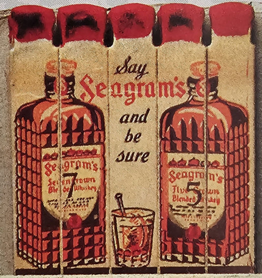 Seagram's Case Display Advertisement
