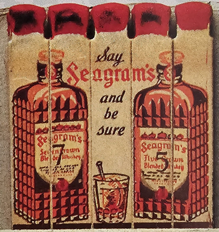 Seagram's Case Display Advertisement Postcard preview