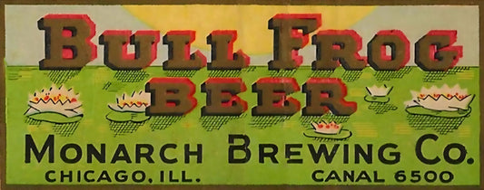 Bull Frog Beer Brewing Sign
