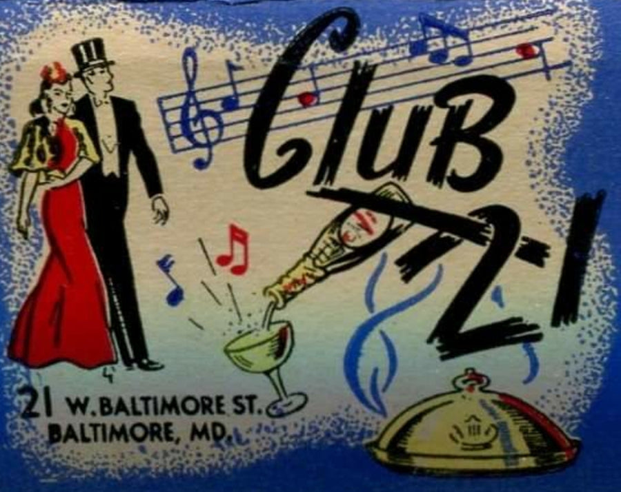 Club 21 Baltimore Advertisement artwork