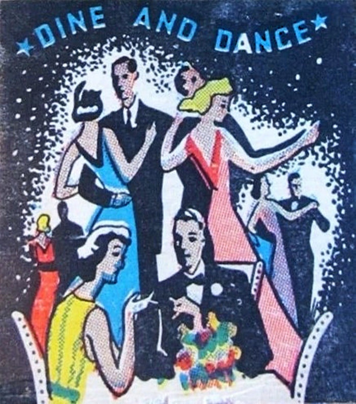 Dine and Dance Club Advertisement Postcard preview