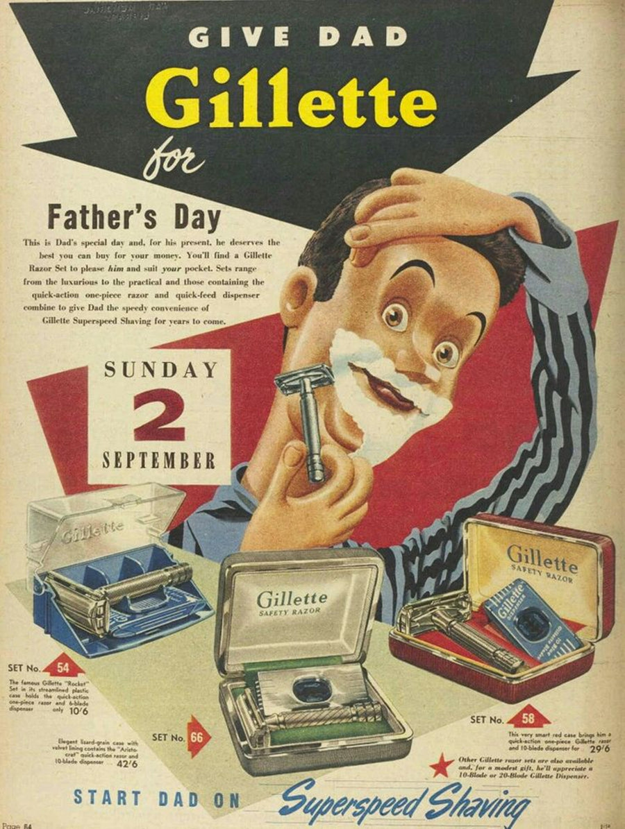 Give Dad Gillette for Father's Day artwork