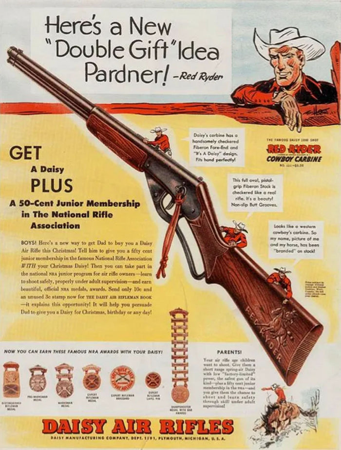 Daisy Red Ryder Double Gift Idea Postcard preview