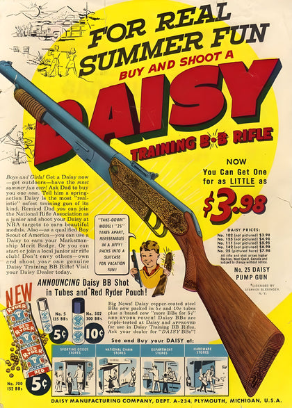 Daisy Training BB Rifle Summer Fun Advertisement T-Shirt preview