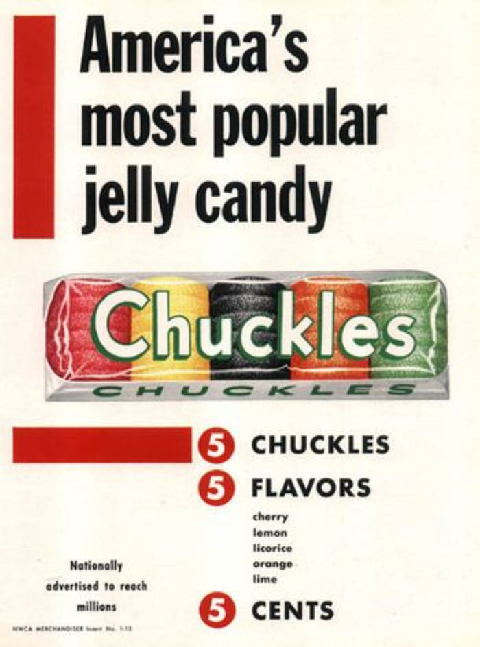 Chuckles Jelly Candy Postcard preview