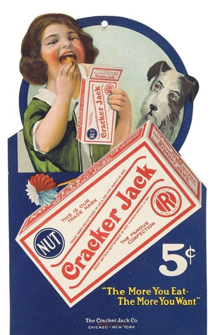 Cracker Jack Five Cent Display Postcard preview