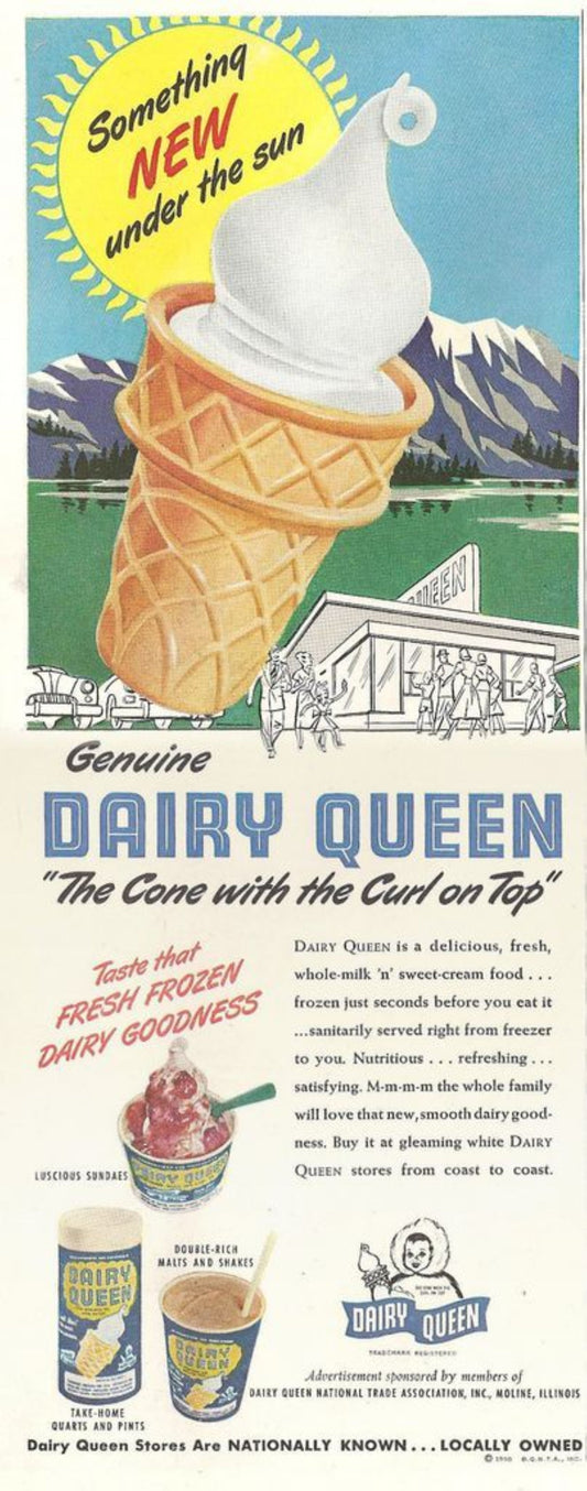 Dairy Queen Curl on Top Cone Advertisement