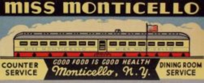 Miss Monticello Dining Car Monticello NY Postcard preview