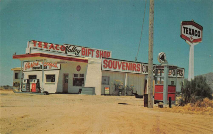 Texaco Valley Gift Shop Souvenirs Gas Station Postcard preview