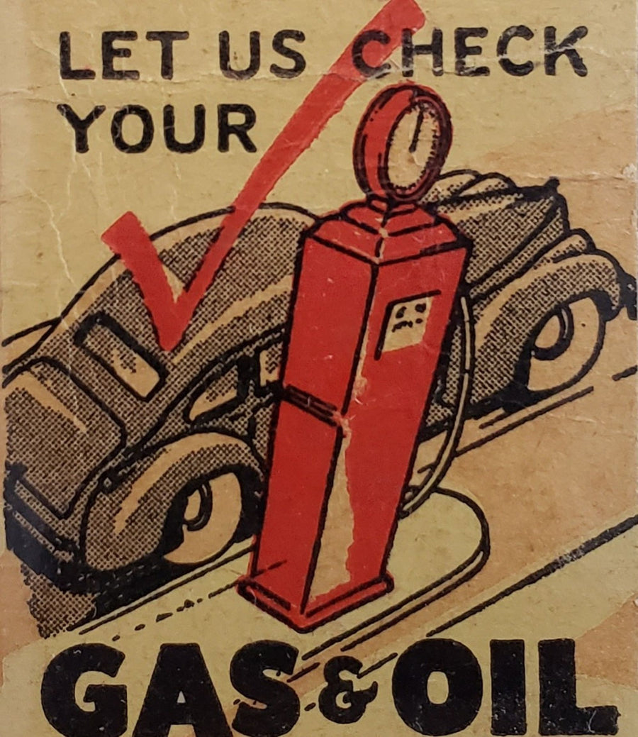 Let Us Check Your Gas and Oil Service Sign artwork