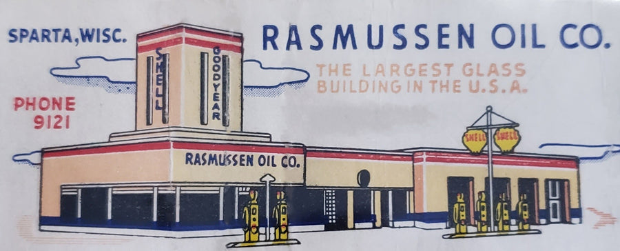 Rasmussen Oil Co Sparta Wisconsin Shell Dealer artwork