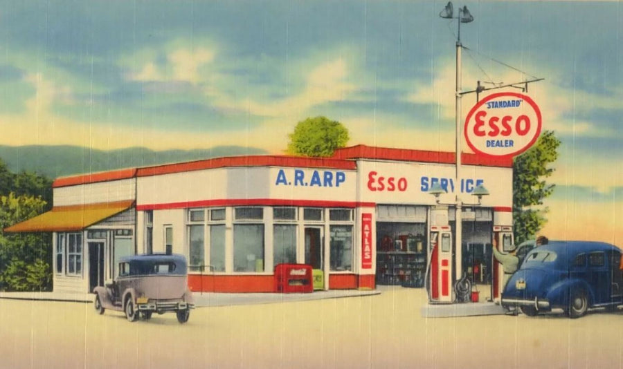 Esso Service Station A.R.ARP artwork
