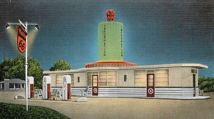 Phillips 66 Modern Service Station Postcard preview