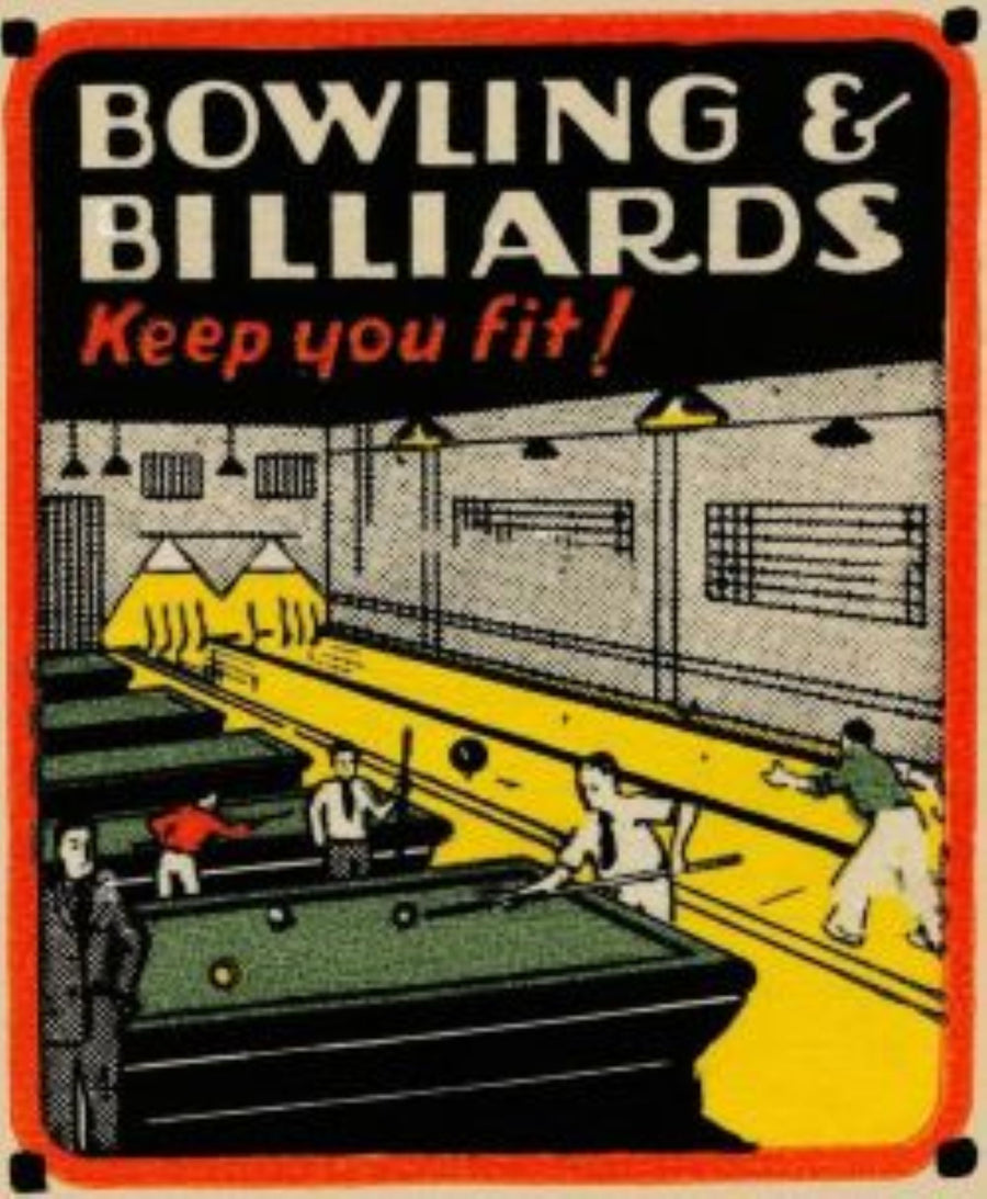 Bowling and Billiards Keep You Fit artwork