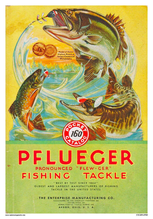 Pflueger Fishing Tackle Catalog Advertisement