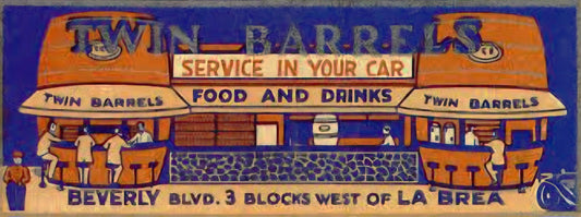 Twin Barrels Food and Drinks Advertisement