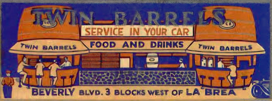 Twin Barrels Food and Drinks Advertisement artwork