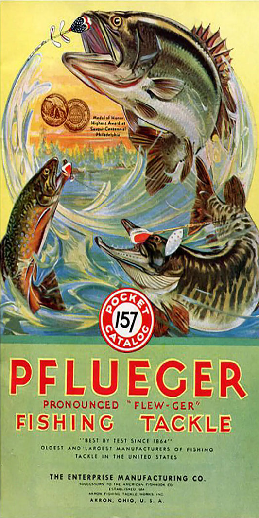 Pflueger Fishing Tackle Catalog Advertisement