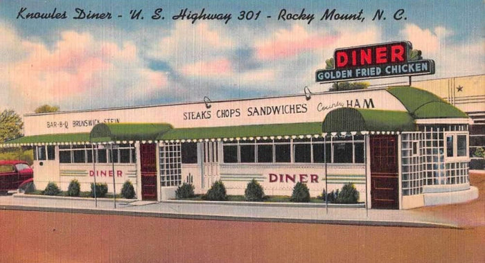 Knowles Diner Restaurant Advertisement Postcard preview