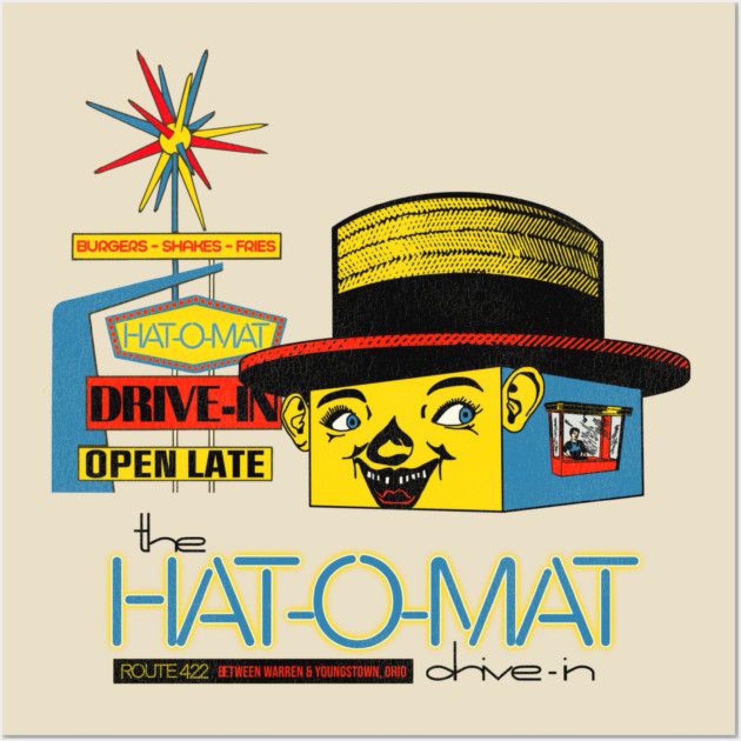 Hat-O-Mat Drive-In Restaurant Advertisement