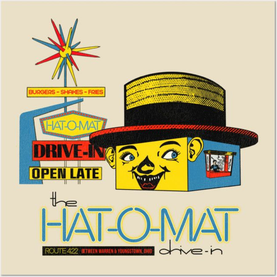 Hat-O-Mat Drive-In Restaurant Advertisement artwork