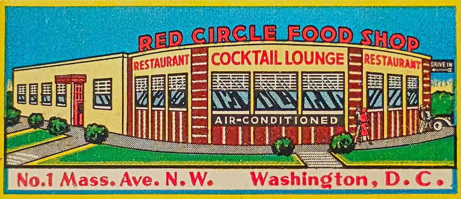Red Circle Food Shop Advertisement artwork
